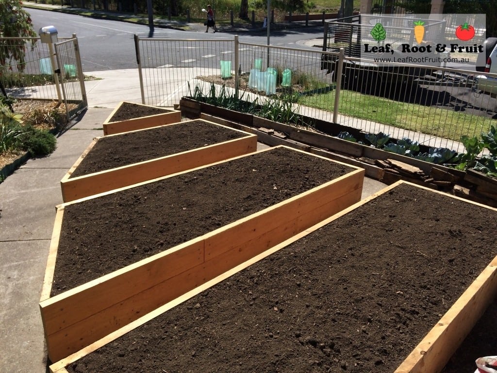 Raised Cypress Sleeper Garden Beds East Bunswick Leaf, Root & Fruit Gardening Services