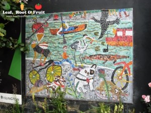 There were plenty of mosaics and artwork to brighten up the area