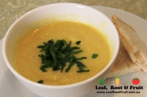 Cauliflower and Leek Soup. Perfect for a cold wintery day.