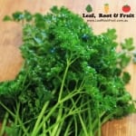 Make sure you remove as much of the stalk material from the parsley.