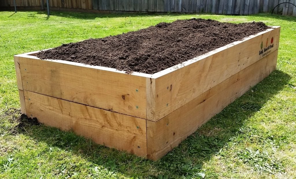 raisedcypressgadenbedfilledwithpremiumsoil Leaf, Root & Fruit