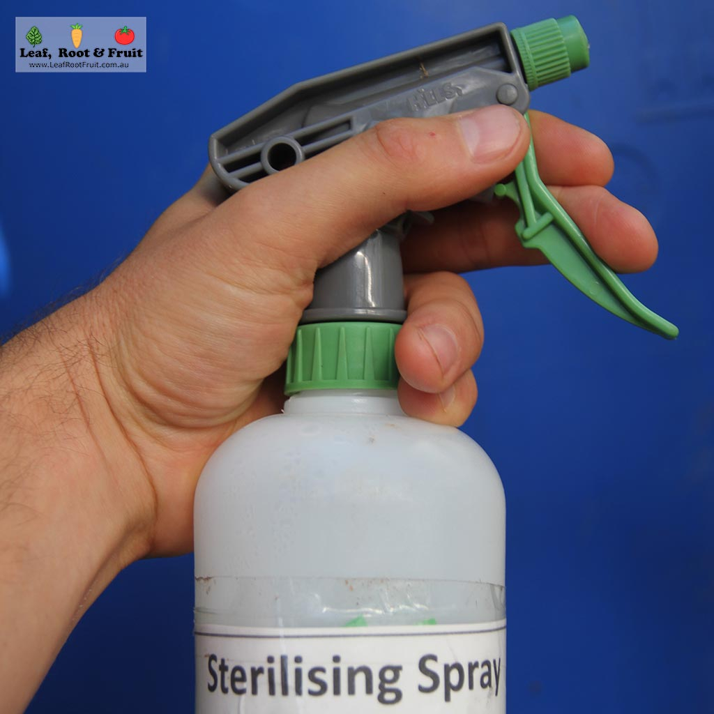 Keep your pruning tools clean with spray